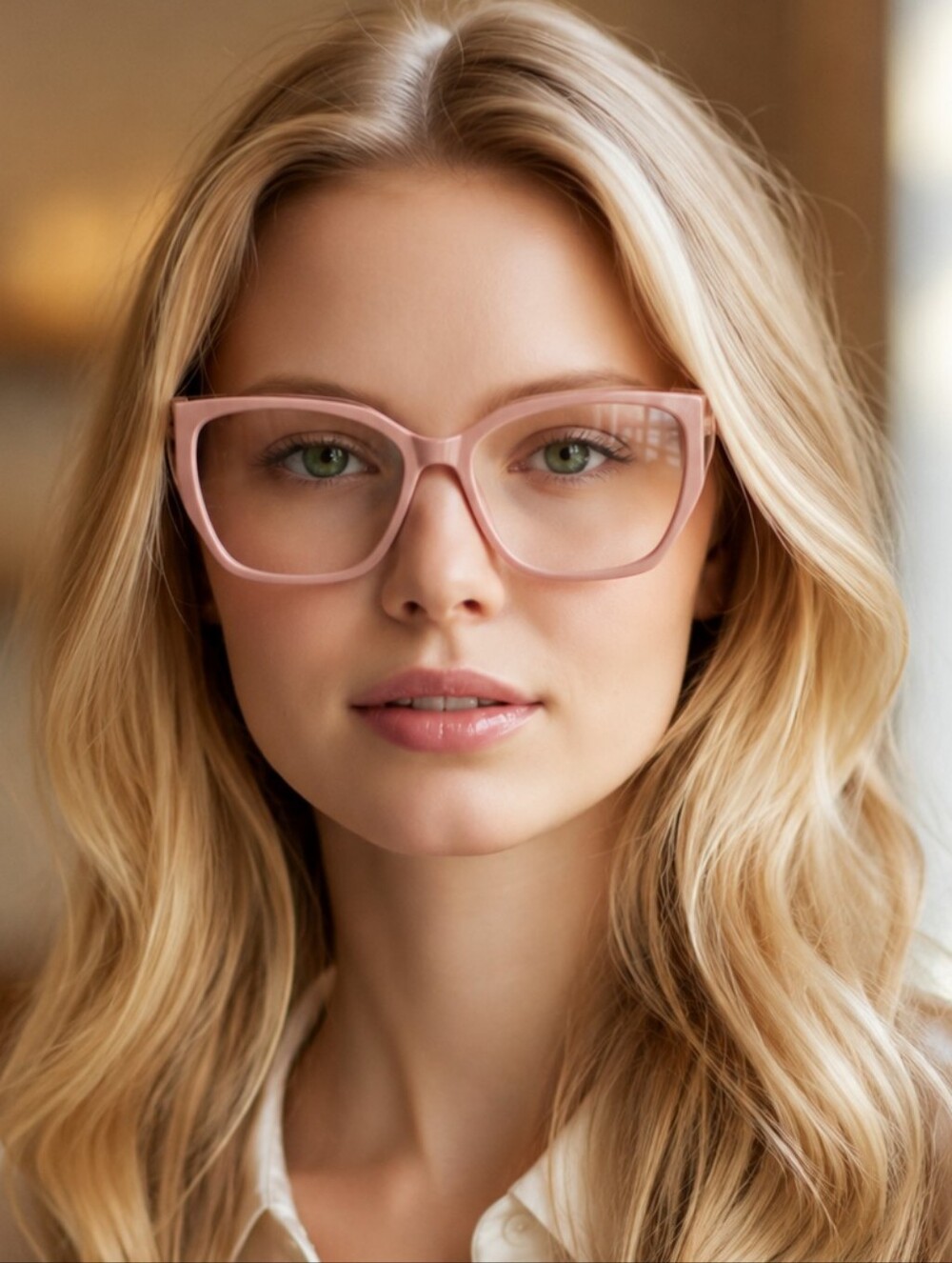 +2.00 Chic Blush Pink Retro Style Reading Glasses